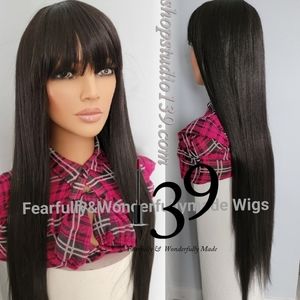 Beautiful wig with bangs